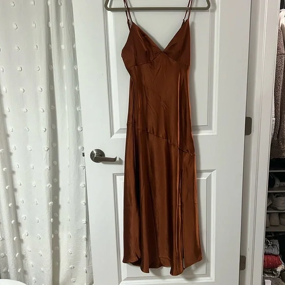 brown midi dress amazon O'Neill Women's Linden Woven Midi Dress - Coconut Brown main image 0